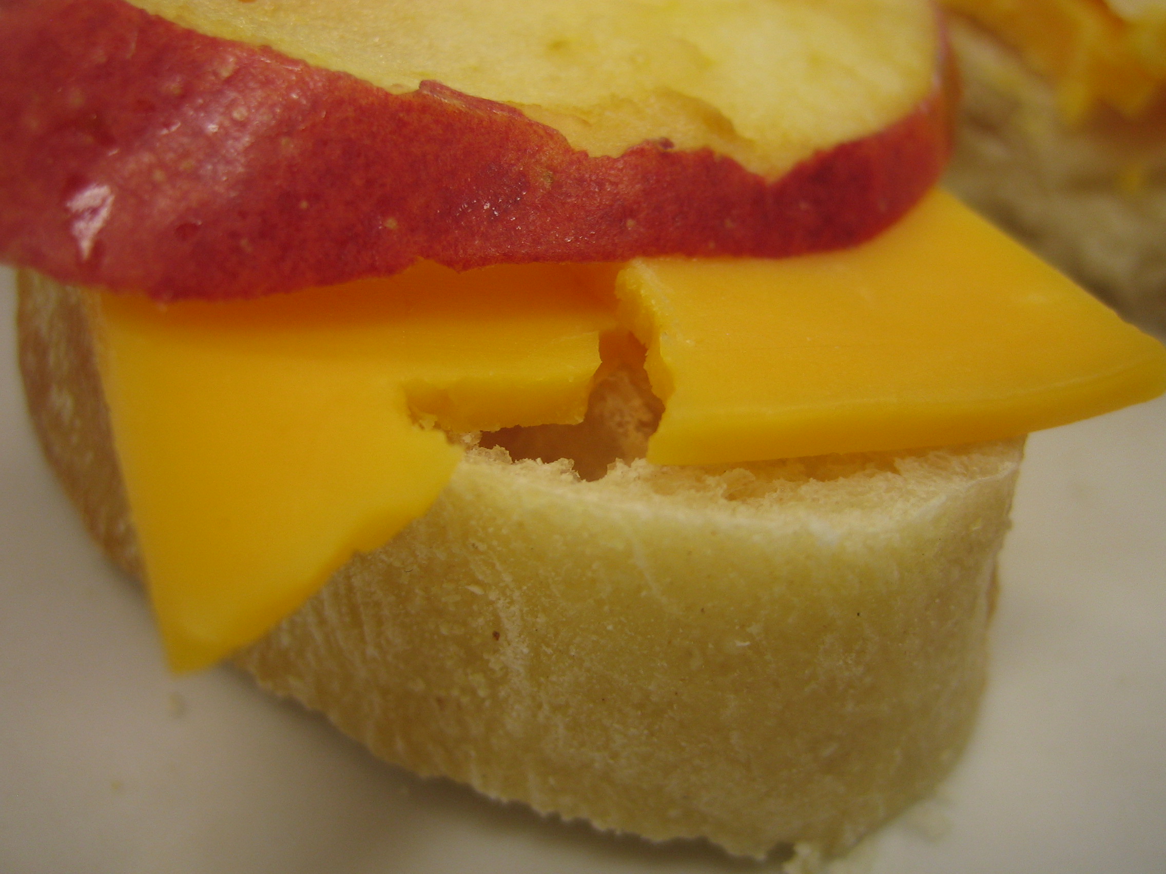Cheddar and Apple Baguette