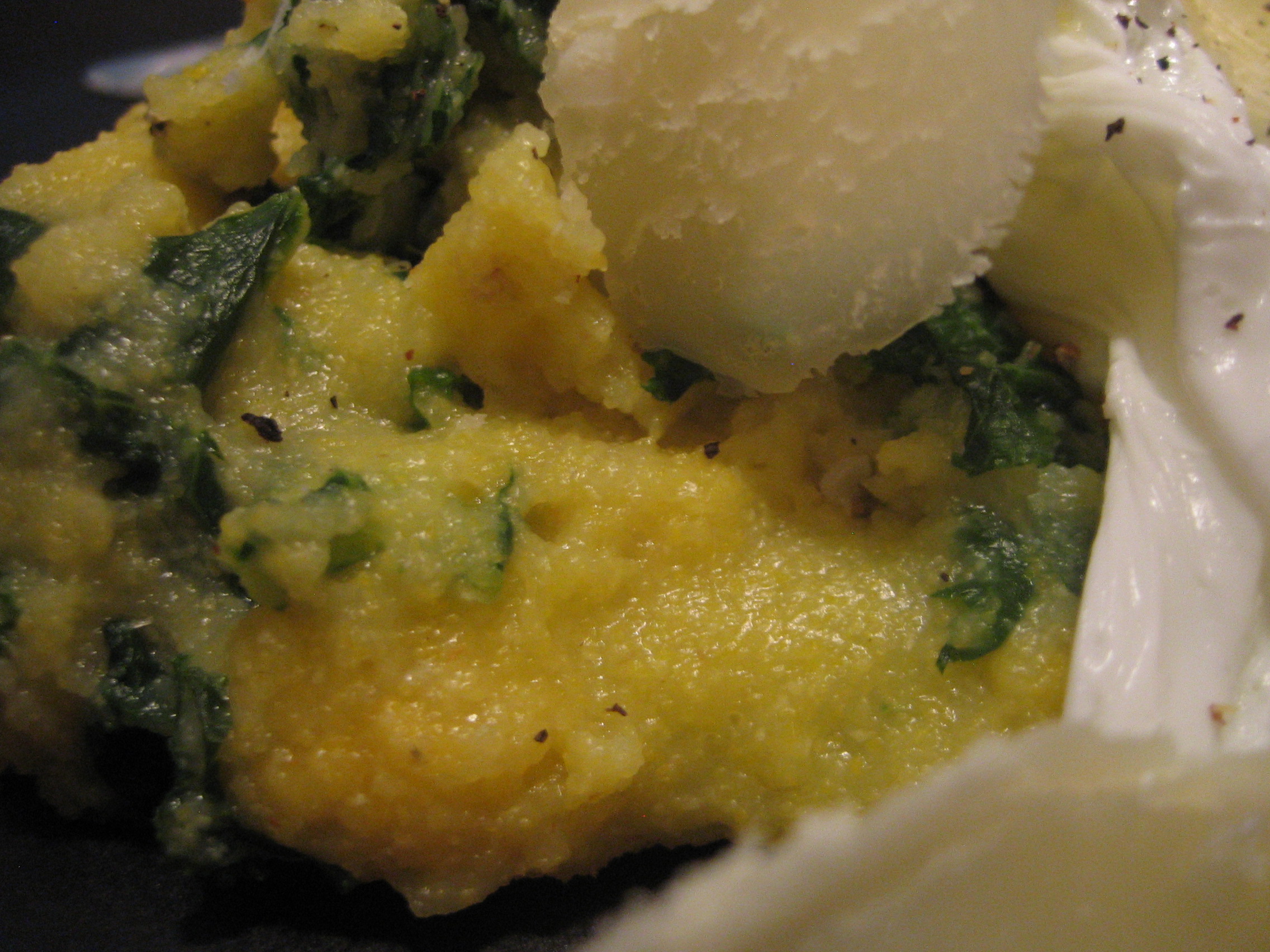 Polenta with Kale and Poached Egg