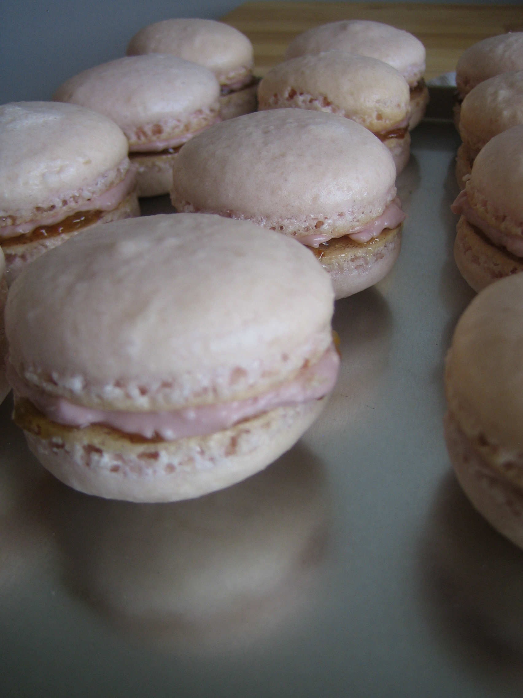 Raspberry Fig Macarons